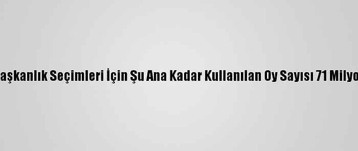 ABD'de Başkanlık Seçimleri İçin Şu Ana Kadar Kullanılan Oy Sayısı 71 Milyonu Geçti