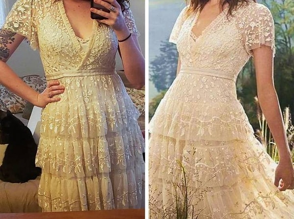 4. "Я нашла это потрясающее платье и заказала его онлайн всего за 260 долларов".