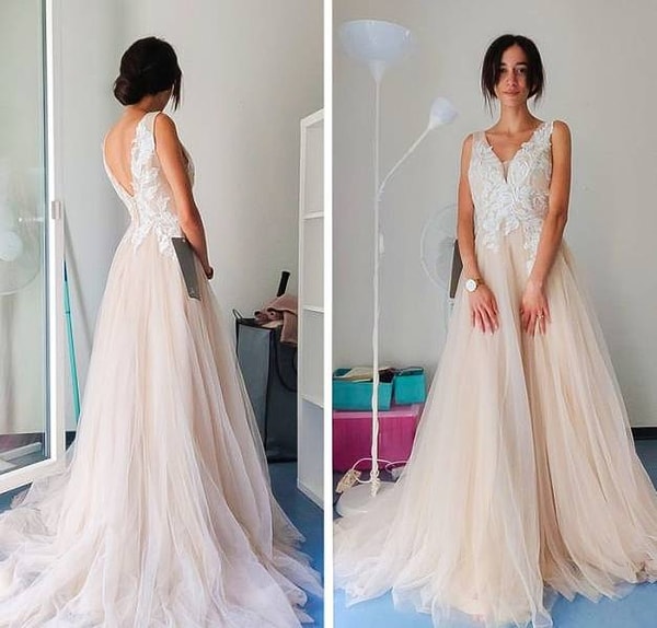 19. "Мое замечательное небрендовое свадебное платье за 352 доллара, которое сидело на мне намного лучше любого дизайнерского".