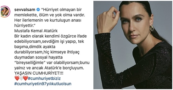 Bayramımız Kutlu Olsun! Cumhuriyetimizin 97. Yılını Büyük Bir Gurur ve Sevinçle Kutlayan Ünlü İsimler