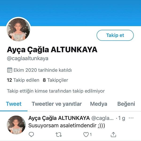 Sadece bu da değil, bir başka magazin hesabı ortaya farklı bir iddia daha attı. İddiaya göre Ayça Çağla Altunkaya yeni bir Twitter hesabı açtı.