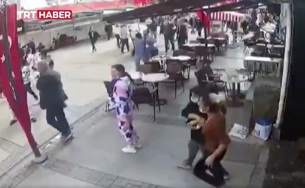 İzmir'de Meydana Gelen Deprem Güvenlik Kamerasına Yansıdı: 6,6 Büyüklüğündeki Depremi Hisseden İnsanların Korku Dolu O Anları