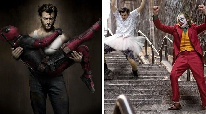 Художник обьединил разных персонажей в одну картинку, и результат получился неожиданным