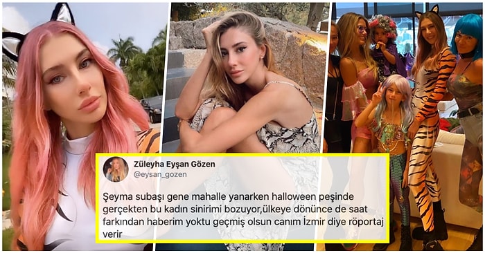 İzmir Depreminin Ardından Pandemi Kurallarını Hiçe Sayarak Cadılar Bayramı Partisine Katılan Şeyma Subaşı Tepkilerin Odağında!