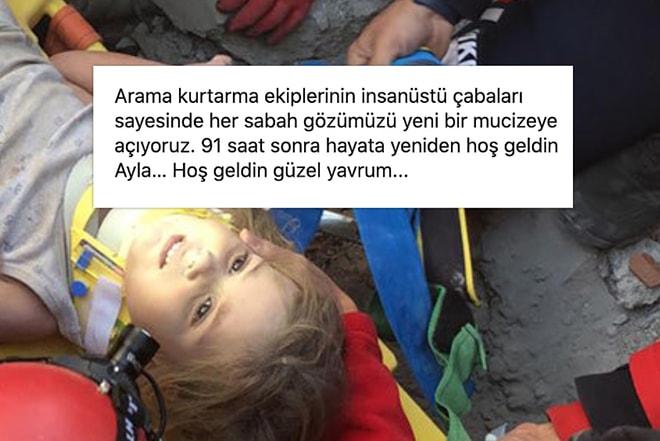 İzmir'de Enkazdan Kurtarılan 4 Yaşındaki Ayda Sosyal Medyanın Gündeminde: 'Hayata Yeniden Hoş Geldin'