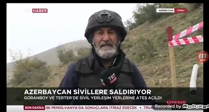 TRT'de Yine KJ Hatası: 'Azerbaycan Sivillere Saldırıyor' Yazısı Sosyal Medyanın Gündeminde