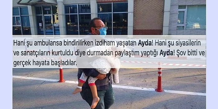 Mucize Bebek Ayda'nın Taburcu Olurken Çekilen Görüntüsü Size de Pek Çok Şeyi Sorgulatacak