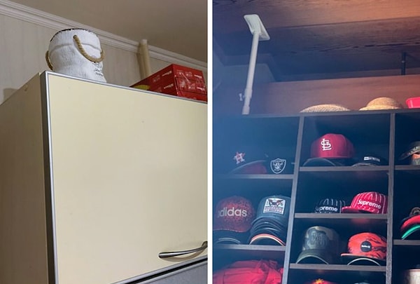 8. Некоторые японцы используют специальные стойки для шкафов: