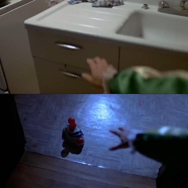 5. 1978 yapımı 'Halloween' filminde çocuk aktörün kullanıldığı kısımlar sınırlı olduğu için, filmin başındaki eller yazar ve yapımcı Debra Hill'e aittir.