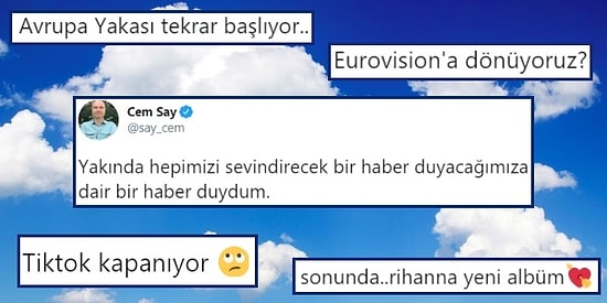 Heyecanlandık Doğrusu: Twitter'da Yakında Herkesi Sevindirecek İyi Haber Dedikodusuna Kendi Öngörülerini Yazarak Güldüren Kişiler