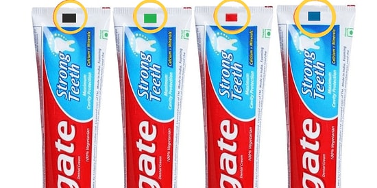 Diş Macunlarının Alt Kısmında Yer Alan Renkli Kutucuklar Kimyasal Madde Oranını mı Anlatıyor?