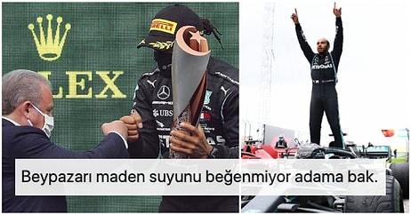 Formula 1 Şampiyonu Lewis Hamilton'a Kutlama Sırasında Şampanya Yerine Gazoz Verilmesi Tepkilerin Odağında
