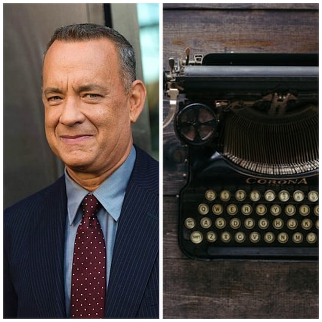 10. Tom Hanks: Antika daktilo koleksiyonu