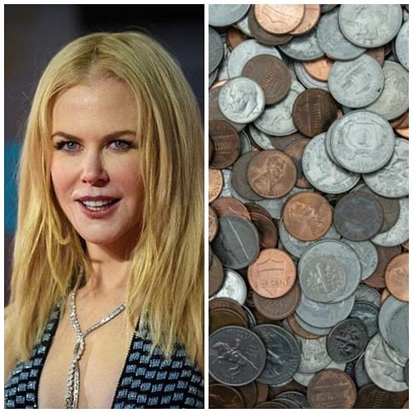 13. Nicole Kidman: Bozuk para koleksiyonu