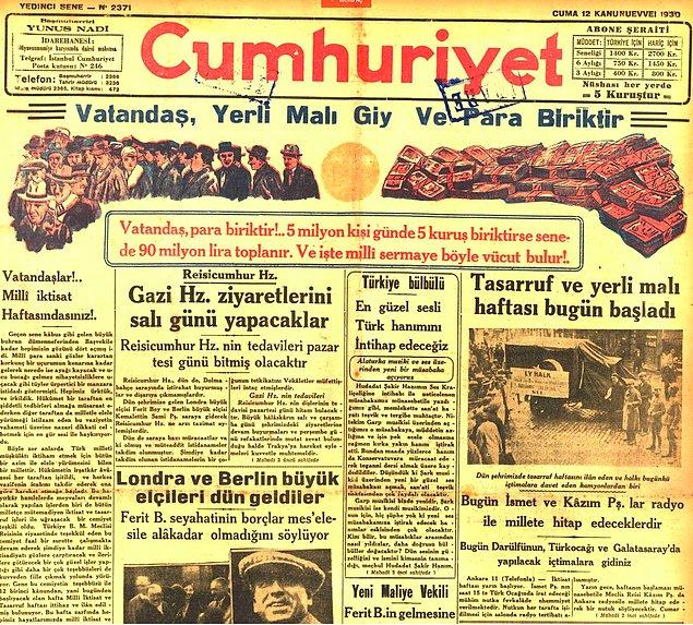 1929 Dünya Ekonomik Krizi gelir çatar... Ve Türkiye ekonomisi dışa kapanarak devlet eliyle bir milli sanayileşme dönemine girer.