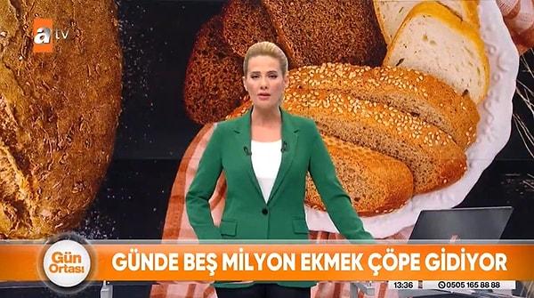 ATV Haber bugün 'Gün Ortası' programında 'Günde 5 milyon ekmek çöpe gidiyor' başlığı ile kıymasız köfte ve unsuz kek tarifi verdi.