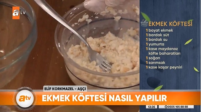 ATV, 'Kıyma Bulamıyorsanız Ekmek Köftesi Yiyin' Dercesine 'Kıymasız Ekmek Köftesi' ve 'Unsuz Kek' Tarifi Verdi