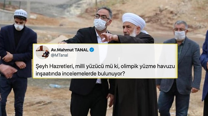 AKP'li Başkan Olimpik Havuzun Temelini Tarikat Şeyhi ile Attı, Tepkiler Gecikmedi: 'Şeyh Hazretleri Milli Yüzücü mü?'