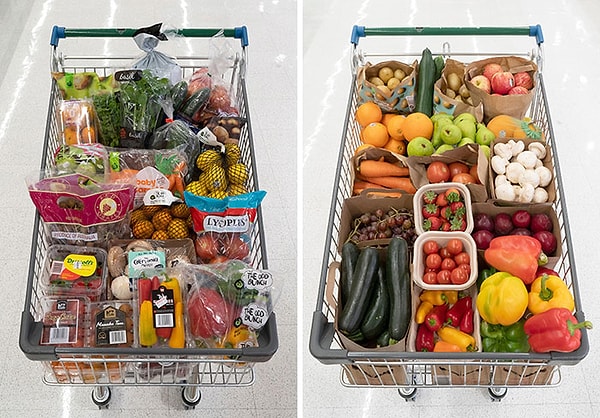 8. Супермаркеты Новой Зеландии, наконец, пробуют использовать меньше пластика при упаковке фруктов и овощей