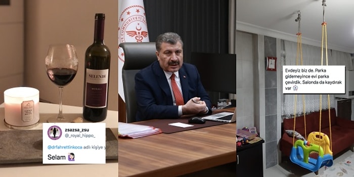 Fahrettin Koca Sokağa Çıkma Yasağı Varken 'Herkes Evden Fotoğraf Atsın' Dedi Yurdum İnsanı Her Telden Çaldı