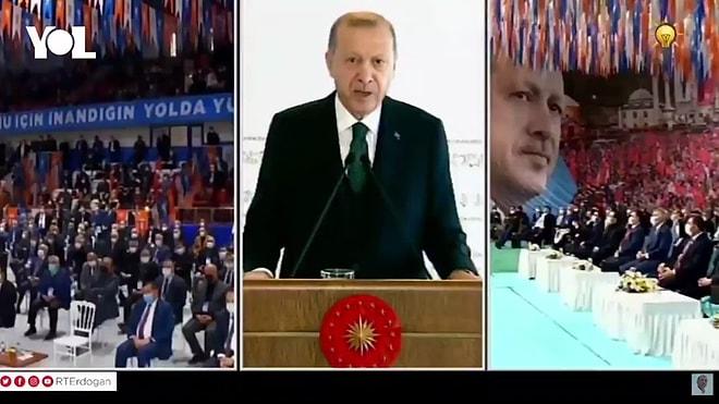 Erdoğan'dan Kendisini Dinleyen Kalabalığa Tepki: 'Eskiden Salonlar Alkışlarla İnlerdi'