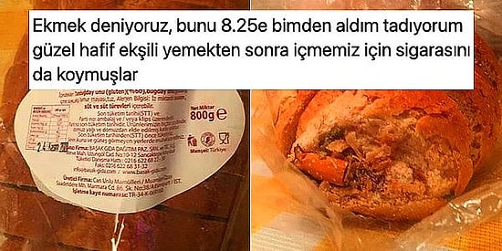 Ekmeğin İçinden Çıkan Sigara İzmariti Sosyal Medyanın Gündeminde