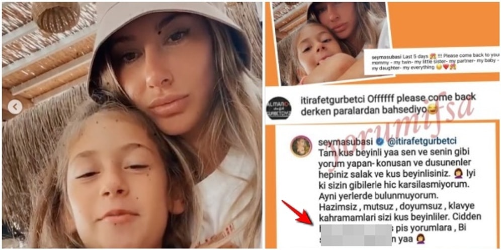 Sonunda Ağzını Bozdu! Şeyma Subaşı Kızı Melisa'yla Paylaştığı Fotoğrafına Gelen Ayarsız Yoruma Küfürü Bastı