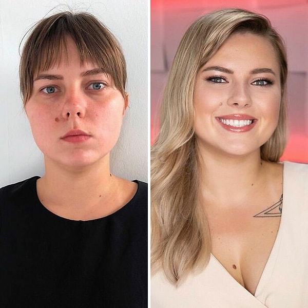 9. Жук регулярно публикует фотографии своих клиенток в стиле "до и после" в своем аккаунте в Инстаграме.