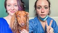 Медсестра поделилась в Твиттере своими фото "До и После" 9 месяцев пандемии коронавируса