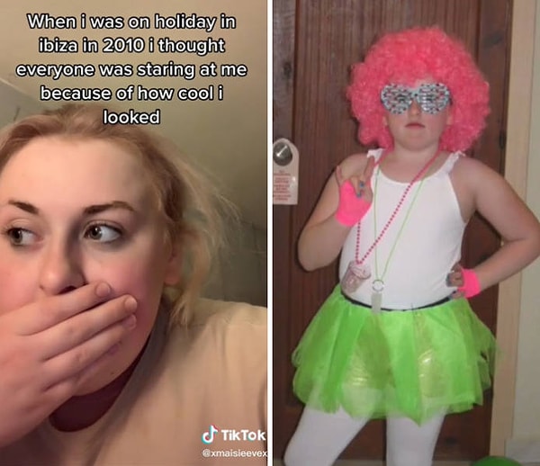 8. "В 2010 году мне было 10 лет, и мы поехали в отпуск на Ибицу. Тогда у меня не было никаких сомнений, что все вокруг пялятся на меня из-за того, как круто я приоделась".