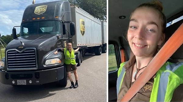 2. "Я работала в UPS целых два года, выкладываясь по полной, и теперь я наконец-то сижу за баранкой!"