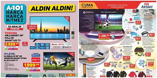 İndirim Günleri Başlıyor: A101, BİM ve ŞOK Aktüel Ürünler Listesinde Bu Hafta Neler Var?