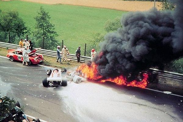 2. F1 tarihinin en meşhur kazalarından birinin kahramanı: Niki Lauda