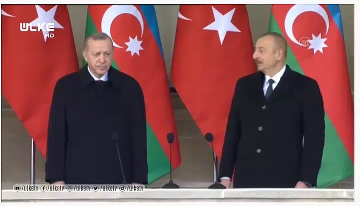 Cumhurbaşkanı Recep Tayyip Erdoğan ve İlham Aliyev, Zafer Geçidi Töreninde: '1, 2, 3 Deyince Selam Asker Diyelim'