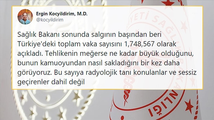 Türkiye, İlk Kez Açıklanan Toplam Vaka Sayısıyla Birlikte Dünya Sıralamasında 8'inci Sıraya Oturdu