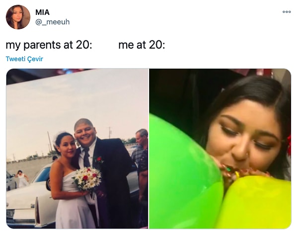 7. "Родители в 20 vs я в 20"