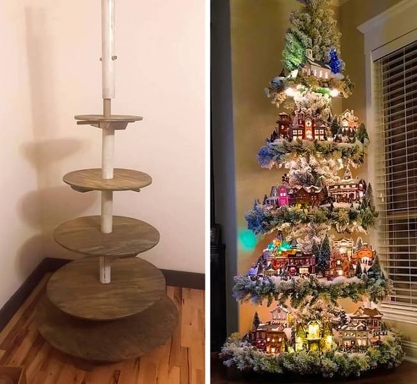 2. "Рождественская елка, которая еще больше понравится вашим котам".