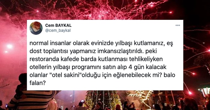 Yılbaşında Evde Toplanmak Yasaklanırken Otellerin Dört Günlük Eğlence Paketi Sunmasına Tepkiler Büyüyor