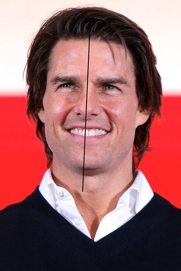 26. Tom Cruise'un yüzü asimetriktir.