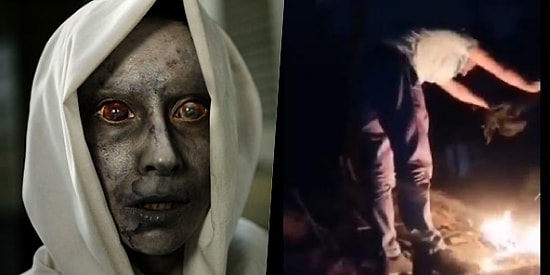 Vahşet Görüntülerini Paylaştı! Tavuğun Boğazını Keserek Ateşe Attı 'Cinler Alemine Adıyorum' Dedi...