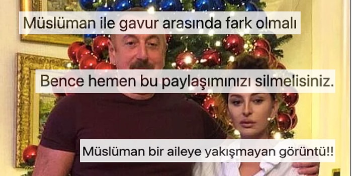 Azerbaycan First Lady'si Mehriban Aliyeva'nın Yılbaşı Ağaçlı Paylaşımının Altındaki Beyin Yakan Yorumlar