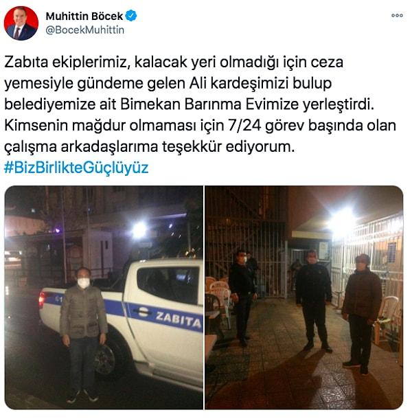 Hepimizi üzen bu olayın ardından da Antalya Büyükşehir Belediye Başkanı Muhittin Böcek, Ali Çiftçi'yi bulduklarını ve barınma evine yerleştirdiklerini duyurmuştu.