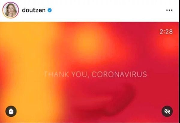 6. Victoria's Secret meleği Doutzen Kroes, koronavirüse teşekkür mesajı paylaşınca tepkilerin odağı haline gelmişti...