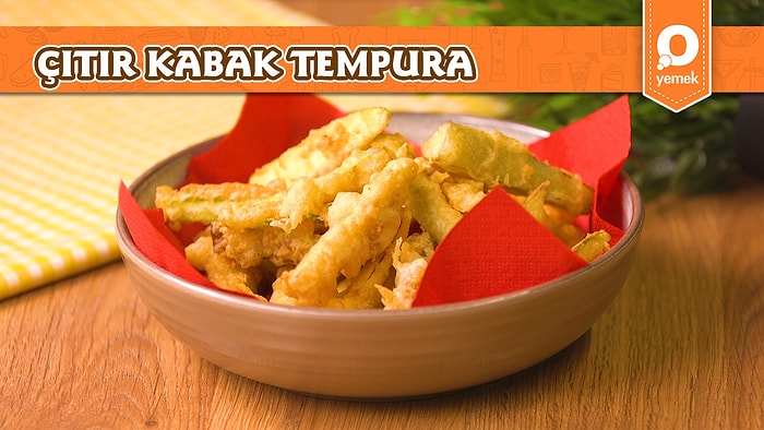 Lezzetine Doyamayacağınız Çıtır Çıtır Kabak Tempura Nasıl Yapılır?