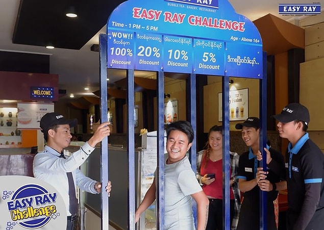 25. Myanmar'da ne kadar zayıf olduğunuza göre indirim veren bir restoran vardır.