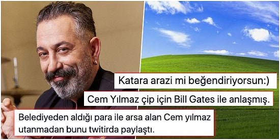 Yine Yaptı Yapacağını! Cem Yılmaz'ın Paylaştığı Windows Arka Plan Görseline Gelen Birbirinden Komik Yorumlar