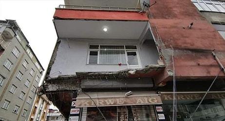 Sultangazi’deki Bir Binanın Balkonu Çöktü