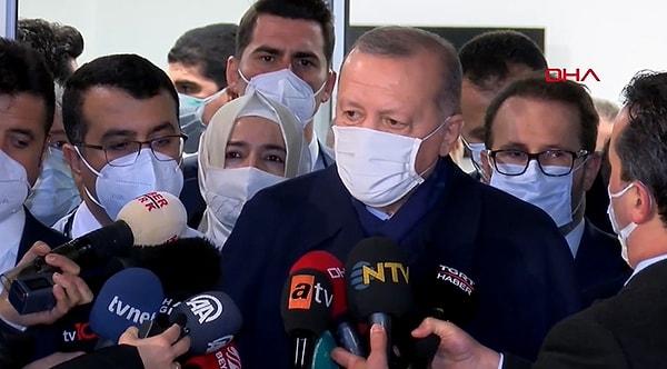 Aşının ardından Erdoğan gazetecilere verdiği mülakatta AKP MKYK üyelerinin de aşılandığını belirtti.