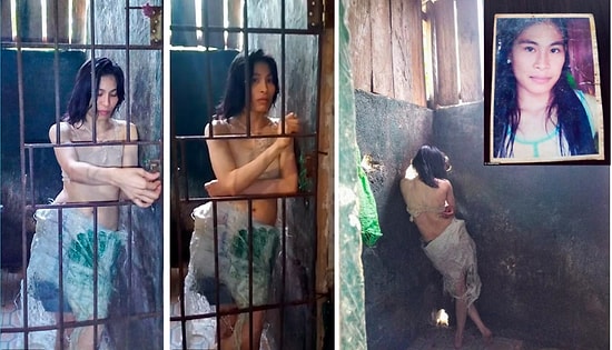Родственники держат 29-летнюю филиппинку в клетке на протяжение пяти лет, после того, как не смогли оплатить ее лечение в психиатрической клинике