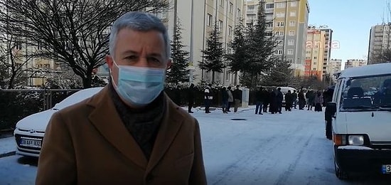 Yine Kayseri: Bu Defa da Ucuz Elma İçin -4 Derecede Onlarca Metre Kuyruk Oluştu...